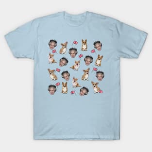 Queen Elizabeth and Corgis T-Shirt